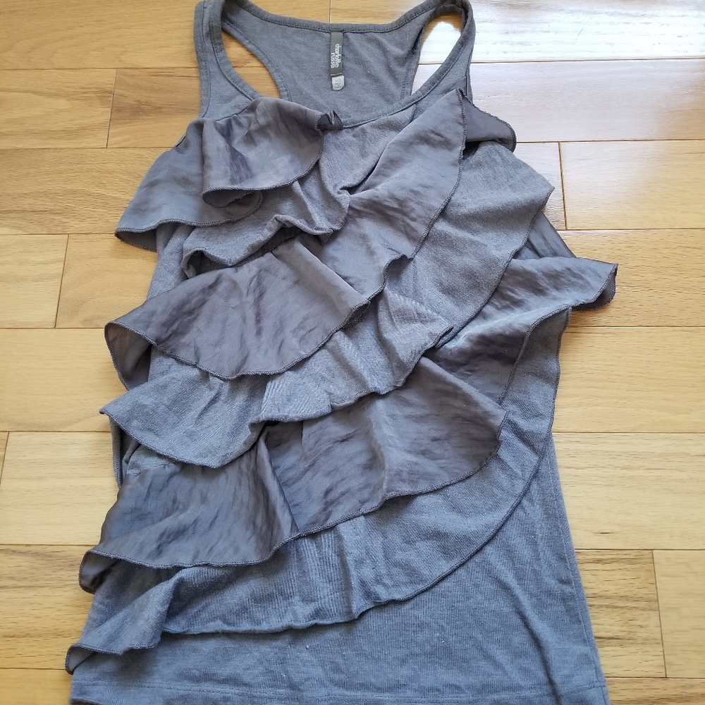 Charlotte Russe frilly tank top